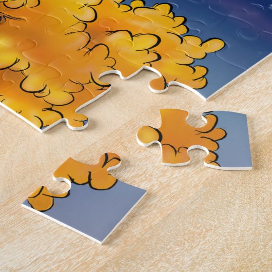 leuke cartoon boompuzzel legpuzzel (Zijkant)