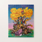 leuke cartoon boompuzzel legpuzzel (Verticaal)