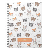 Leuke cartoon bosdieren kinder notitieboek (Voorkant)