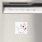 Leuke Cartoon Bull Terrier Magnet (Insitu (Vaatwasser))