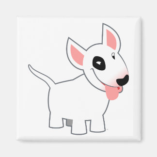 Leuke Cartoon Bull Terrier Magnet
