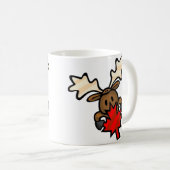 Leuke Cartoon Canadese Moose Koffiemok (Voorkant rechts)