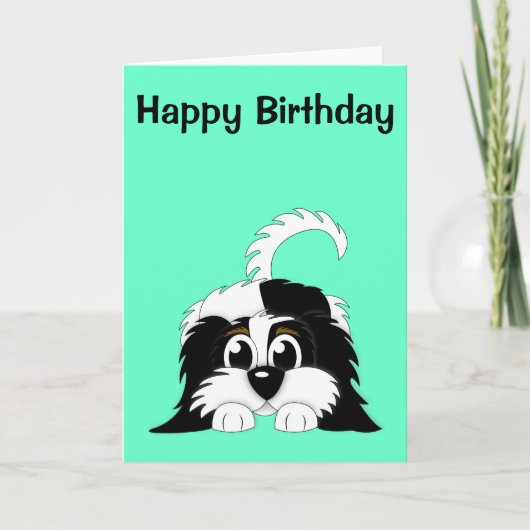 Leuke Cartoon Cavachon Kaart (Voorkant)