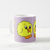 Leuke Cartoon Chicks met Naam Koffiemok (Voorkant links)
