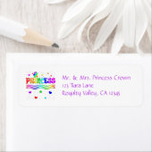 Leuke Cartoon Clip Art Rainbow Princess Tiara Etiket (Insitu)