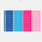 Leuke Cartoon Dier Jongen & Meisje Kinder Label St (Vel)