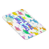 Leuke Cartoon dinosaurus patroonmagneet Magneet (Rechterzijde)