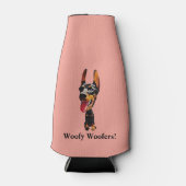 Leuke Cartoon Doberman Pinscher Bottle Cooler (Voorkant)