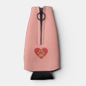 Leuke Cartoon Doberman Pinscher Bottle Cooler (Achterkant)