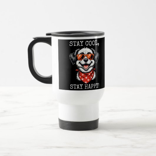 Leuke Cartoon Dog Design Reisbeker (Links)