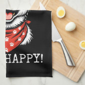 Leuke Cartoon Dog Design Theedoek (Quarter Fold)
