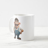 Leuke cartoon figuur mok (Voorkant links)