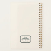 Leuke Cartoon Franse Bulldog Terug naar School stu Planner (Achterkant)