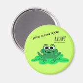 Leuke Cartoon Frog Motivatie magneet (Voorkant / Achterkant)