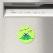 Leuke Cartoon Frog Motivatie magneet (Insitu (Vaatwasser))