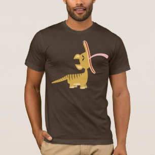 Leuke Cartoon Gapen Thylacine T-shirt