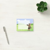 Leuke cartoon Golfer op golfbaan Post-it® Notes (Kantoor)