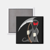 Leuke Cartoon Grim Reaper Halloween Magneet (Voorkant / Achterkant)