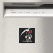 Leuke Cartoon Grim Reaper Halloween Magneet (Insitu (Vaatwasser))