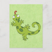Leuke cartoon hagedis briefkaart (Voorkant)