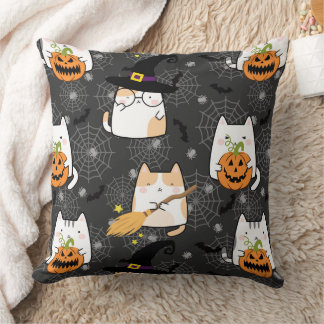 Leuke Cartoon Halloween Cat Kussen