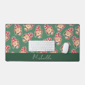 Leuke Cartoon Herboristen Magic Mushroom Bureaumat (Keyboard & Muis)