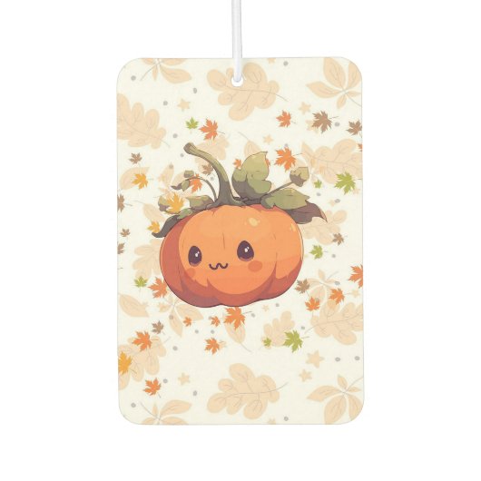 Leuke cartoon herfst pompoen luchtverfrisser (Voorkant)
