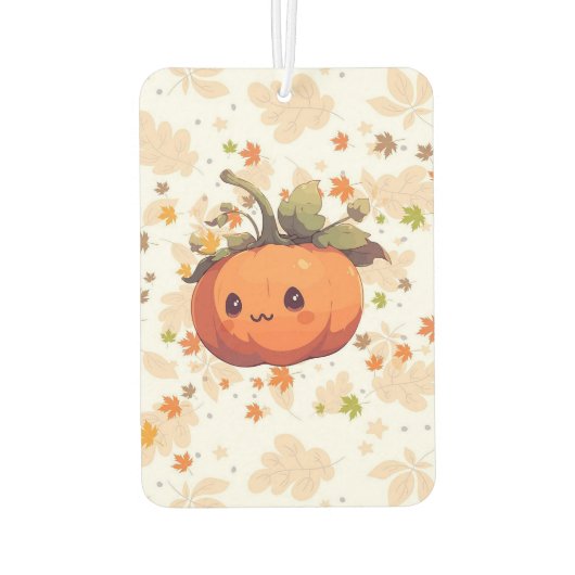 Leuke cartoon herfst pompoen luchtverfrisser (Achterkant)
