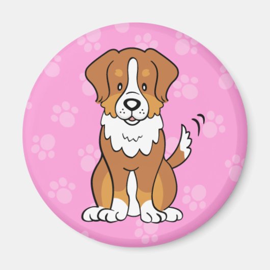Leuke cartoon hond Australische herder magneet (Voorkant)