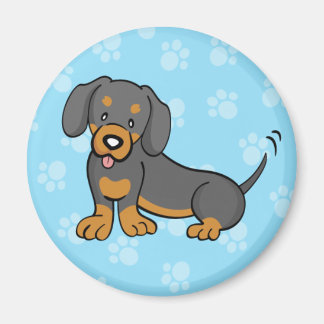 Leuke Cartoon Hond Dachshund Magnet