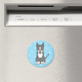 Leuke cartoon hond pitbull magneet (Insitu (Vaatwasser))