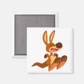 Leuke Cartoon Kangaroo Joey Magnet (Voorkant / Achterkant)