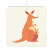 Leuke Cartoon Kangoeroe & Baby Luchtverfrisser (Voorkant)