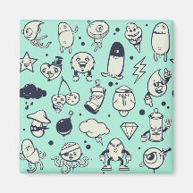 Leuke cartoon karakter magneet