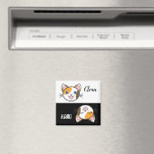 Leuke Cartoon Kat Vaatwasser magneet (Insitu (Vaatwasser))