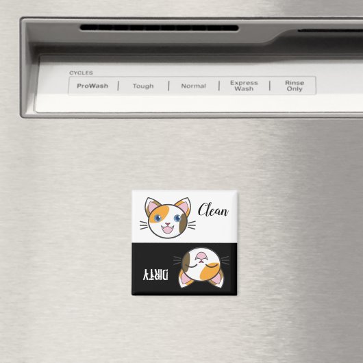 Leuke Cartoon Kat Vaatwasser magneet (Insitu (Vaatwasser))