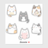 Leuke Cartoon Katten Sticker (Vel)