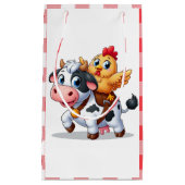 Leuke cartoon koe/kip klein cadeauzakje (Voorkant)