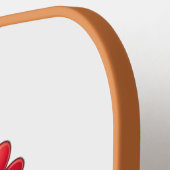 Leuke cartoon koe/kip pickleball paddle (Links Detail)