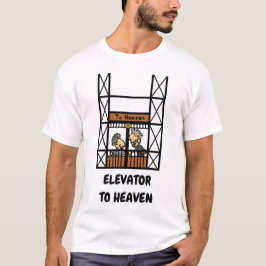 Leuke Cartoon lift naar Heaven Love Forever T-shirt