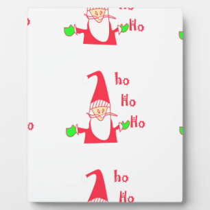 Leuke Cartoon Mouse Santa Collectie Fotoplaat