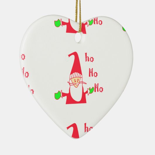 Leuke Cartoon Mouse Santa Collectie. Keramisch Ornament (Rechts)