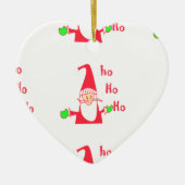 Leuke Cartoon Mouse Santa Collectie. Keramisch Ornament (Voorkant)