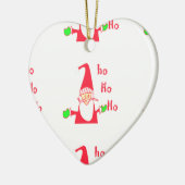 Leuke Cartoon Mouse Santa Collectie. Keramisch Ornament (Links)