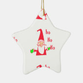 Leuke Cartoon Mouse Santa Collectie. Keramisch Ornament (Rechts)