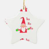 Leuke Cartoon Mouse Santa Collectie. Keramisch Ornament (Voorkant)