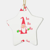 Leuke Cartoon Mouse Santa Collectie. Keramisch Ornament (Links)
