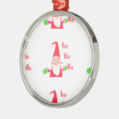 Leuke Cartoon Mouse Santa Collectie. Metalen Ornament (Links)