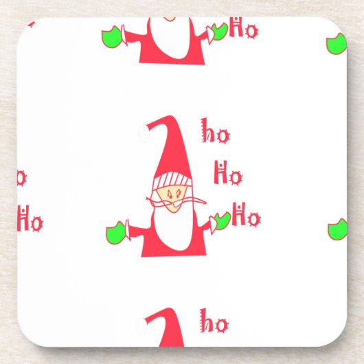 Leuke Cartoon Mouse Santa Collectie. Onderzetter (Voorkant)