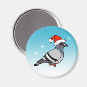 Leuke Cartoon Pigeon Santa Magneet (Voorkant / Achterkant)